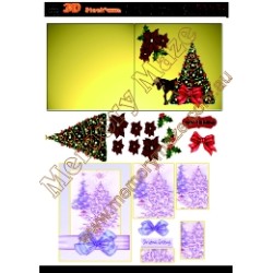 Purple christmas tree