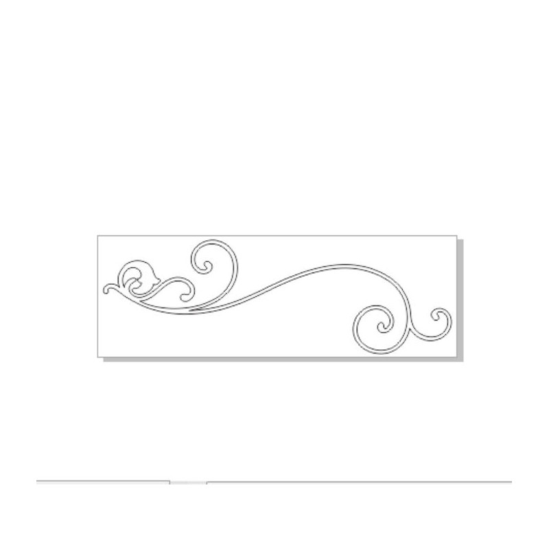 Border 40- NO 11 flourish  PK 25 BULK  approx 140 long