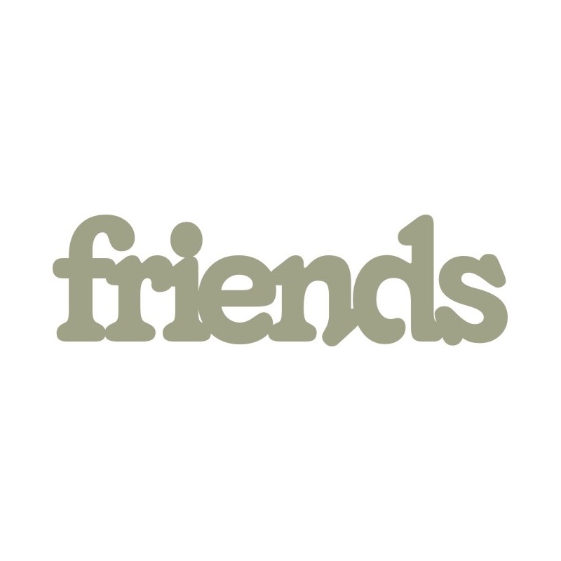 Freinds T. Pack of 10. Each words is 62mm x 18mm
