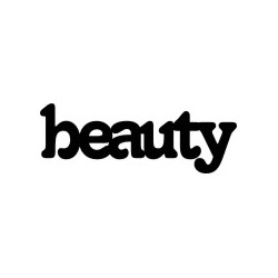 Beauty mini words pack of 10 approx 20mm high