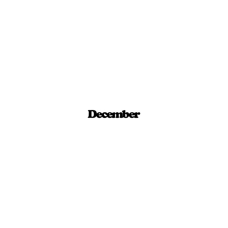 December mini words pack of 10 approx 20mm high
