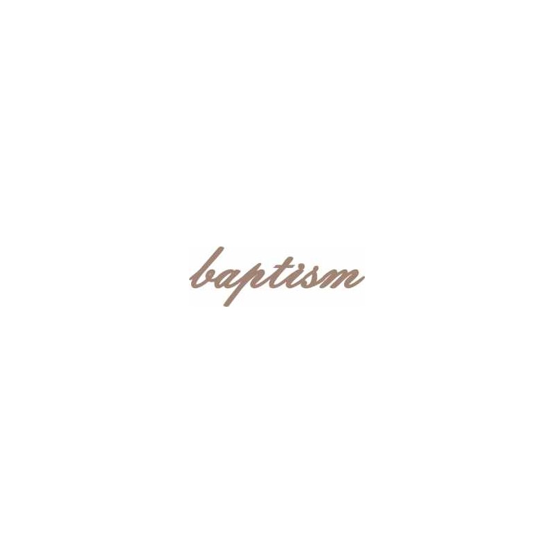 baptism script mini words pack of 10 approx 20mm high