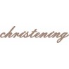 Christening script  mini words pack of 10 approx 20mm high