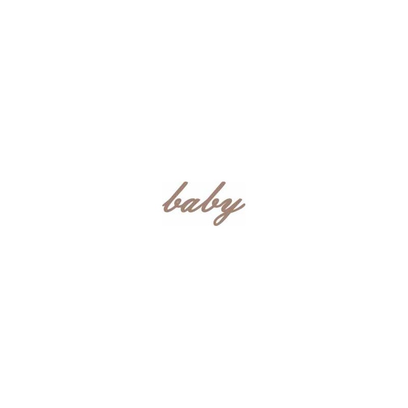 baby script mini words pack of 10 approx 20mm high