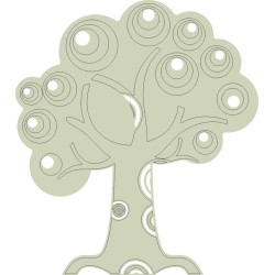 Tree with Swirls (Med) flourish  min buy 3