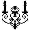 Heart candel stand