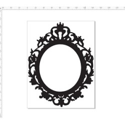 VOW12 vintage frame Oval 80x120