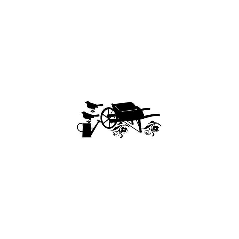 Wheel barrow and watering can  100 x 190 sold in 3\'s