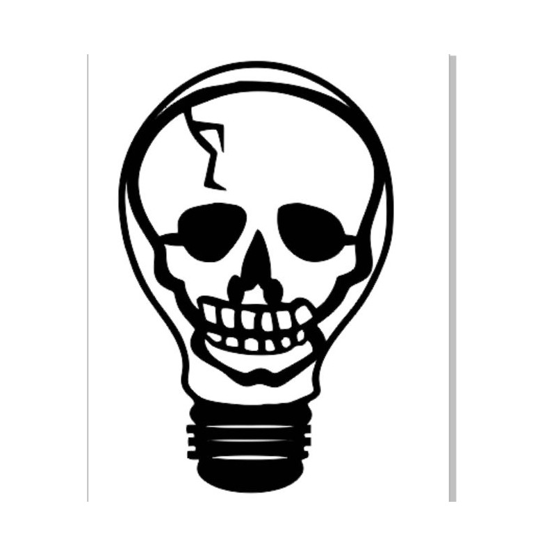 Skull light bulb 60mm pack 10