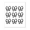 micro open butterflies 100 x 120