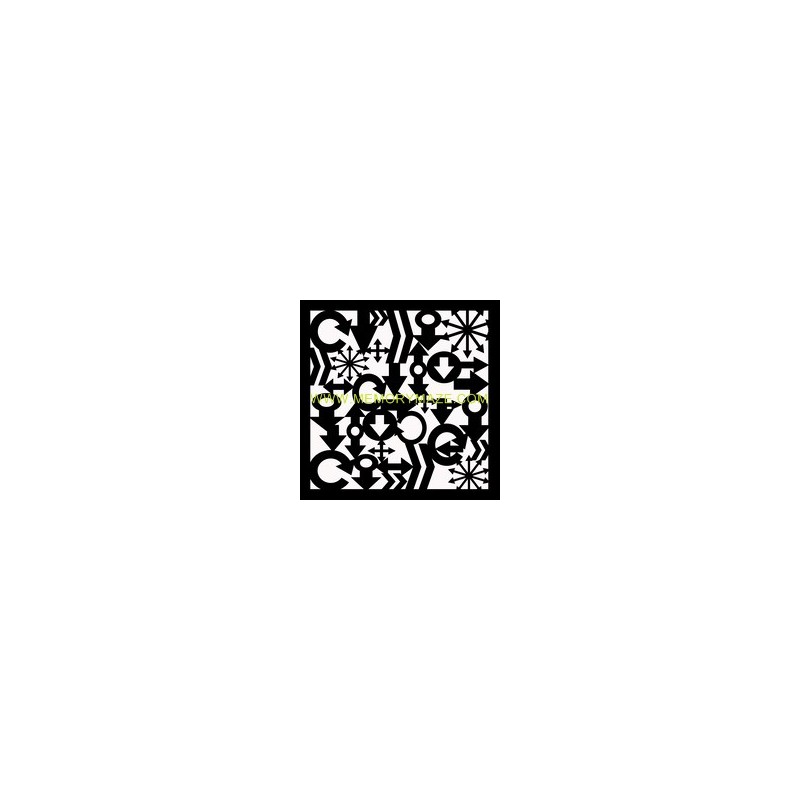 Arrows positive stencil  8x8 sold in 3\'s