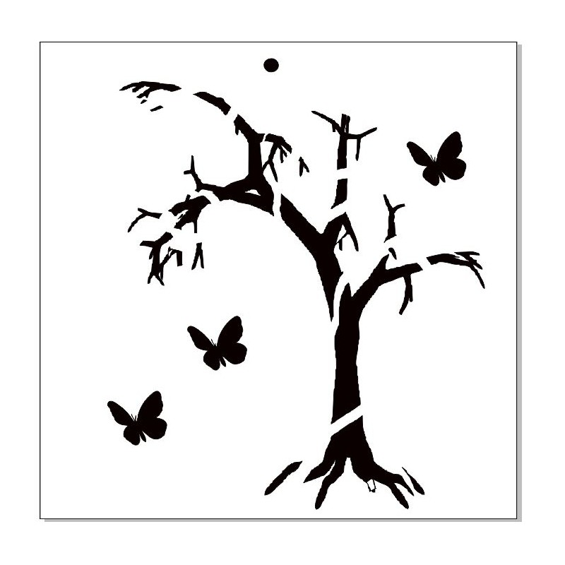 Tree   poly template 8x8 sold in 3\'s