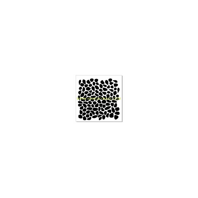 River pebbles poly template 8x8 sold in 3\'s