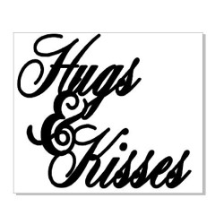 hugs and kisses 112X95. sold in 3\'s