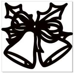 Bells and Holly Christmas 48 x 48  pack of 3