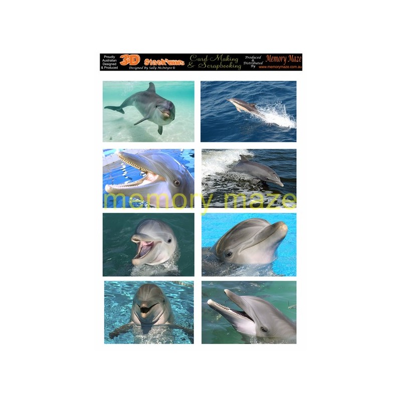DS0708 DOLPHINS 2  min buy 5  cut out with your nested dies