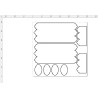sheet cardstock ,book,Chipboard, 2 pages pop out  sold in 3\'s