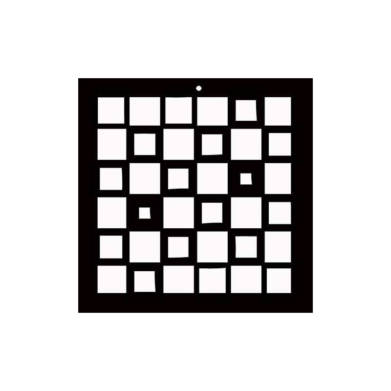 just squares stencil 200 x 200 sm