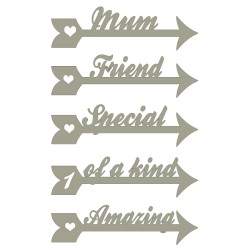 arrow words mum friend,special,amazing,1 of a kind min buy 3 100