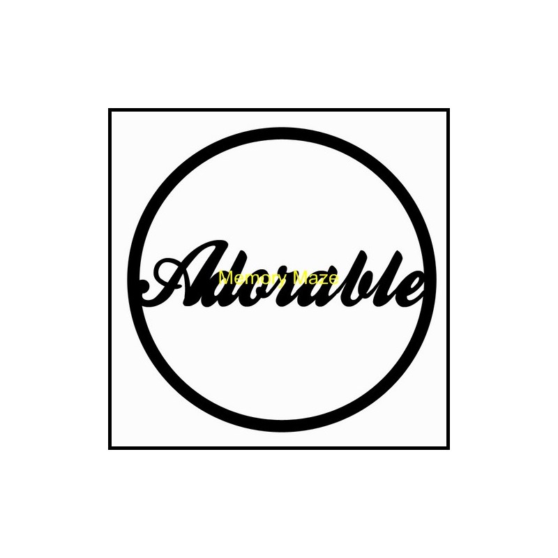 Adorable 75 x 75  in circle  bulk pack of 10 Memory Maze