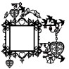 FANCY FRAME queen of hearts 300 x 300  min buy 3 Memory maze