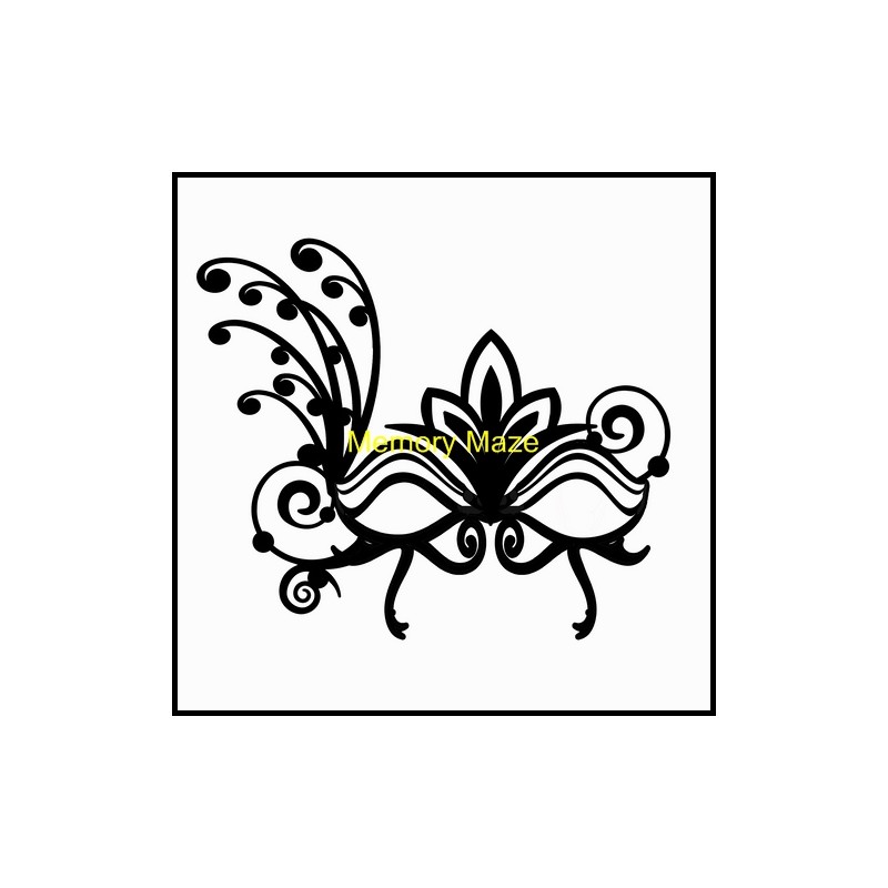 Masquerade mask 221 x 200mm  OFF THE PAGE min buy 3