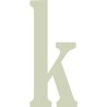 Glouster 40mm Lower Letter -k