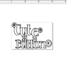 CUTE AS A button card size 60 x 40sm pack of 10