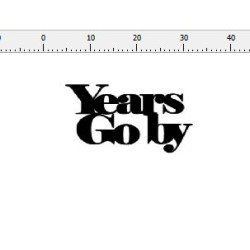 Years go By 50 x 35 mm pack of 10
