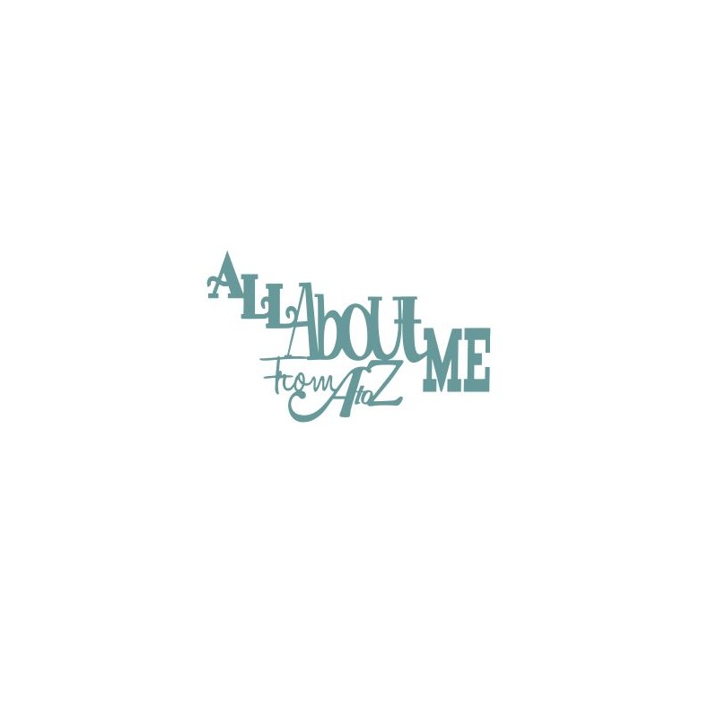 All about me from A to Z  100 x 80mm min buy 3
