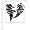 Angel wings small could be used for card approx 65mm x 65mm pack