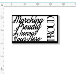 marching proudly in honour of our hero.  110 x 180 mm min buy 3