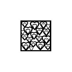 Double heart stencil  8x8 min buy 3
