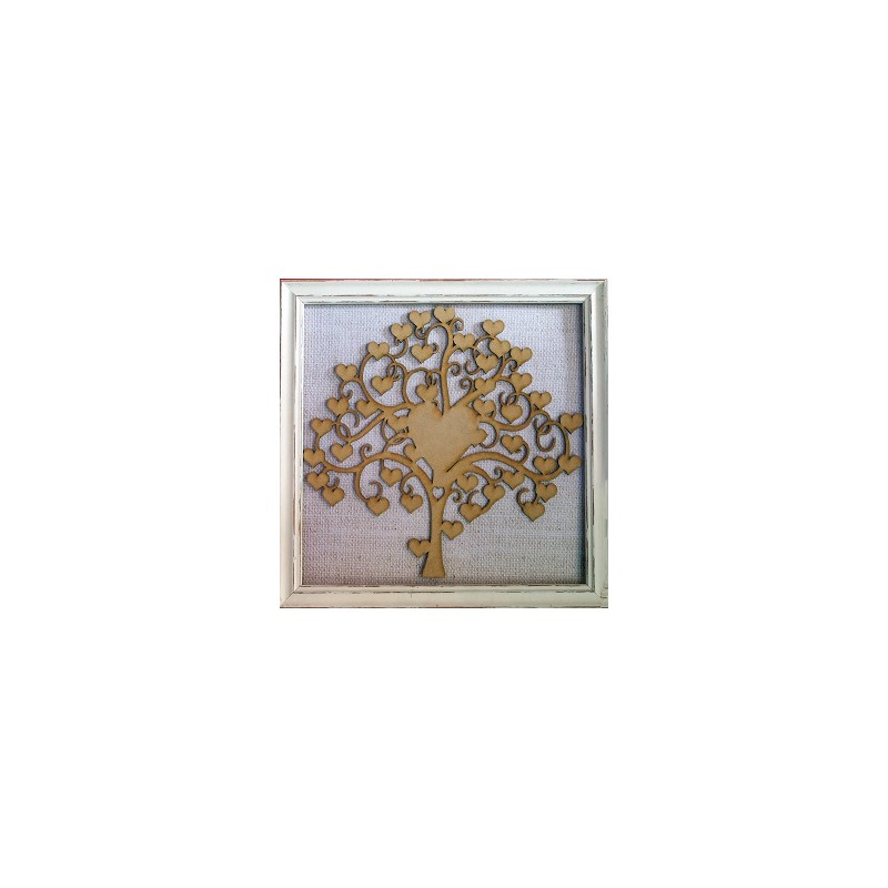Heart signature tree MDF frame not included