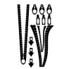 Zips,and zip pulls 100 x 180mm min buy 3