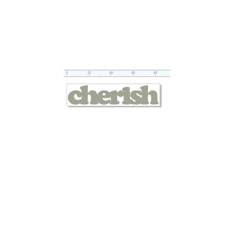 Cherish  mini word 82 x 17 mm pack of 10