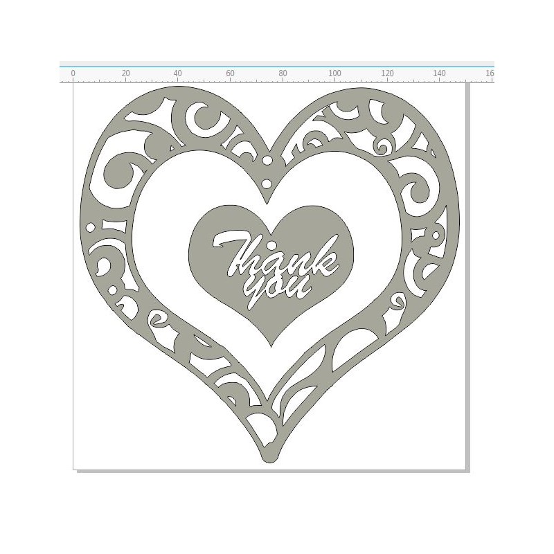 Thank you heart, great way to say thank you for something specia
