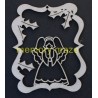 Christmas Angel decoration approx 80 x 110 mm pack of 3