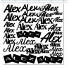 Names , single name will be produced to fill 250x250 mm s
