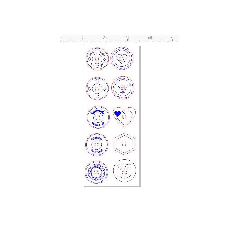 buttons engraved