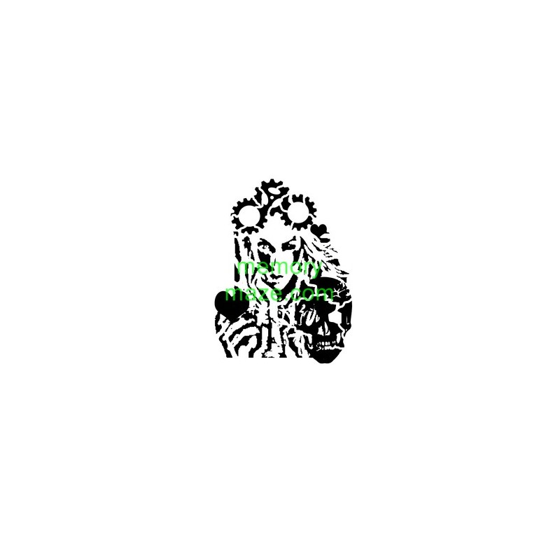 Lady ladies faceStencil,mask or template F008 200X200 Min buy 3