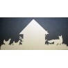 FOX & CHOOKS CUT IN CARDSTOCK Kraft YOU ARE BUYING A PACK OF 5 P