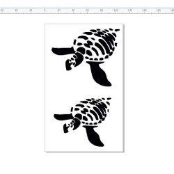 Turtle Stencil 2 110 x 180mm min buy 3