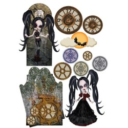 Halloween 4 designed for Mixed Media Journals, cards