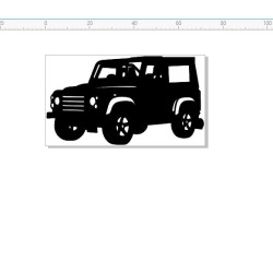 4 wheel drive Vehicle   70 x 38mm  mini  pack of 10