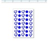 Hearts and circles  stamp 30 x 70.RUBBER ONLY for use with stamp