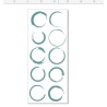 Circles  STAMP RUBBER ONLY  30 x 70.rubber only for use with sta