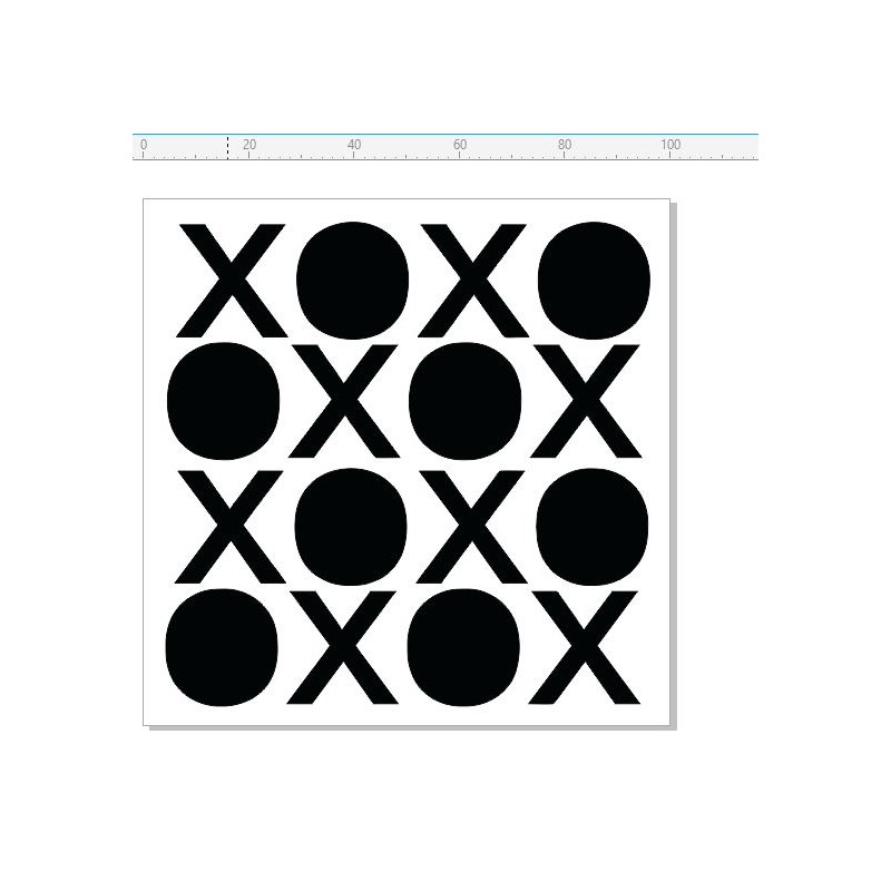 Mini Stencils noughts and crosses  100 x 100mm min buy 5 priced 