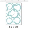 Circles on circles stamp 50 x 70  RUBBER ONLY.