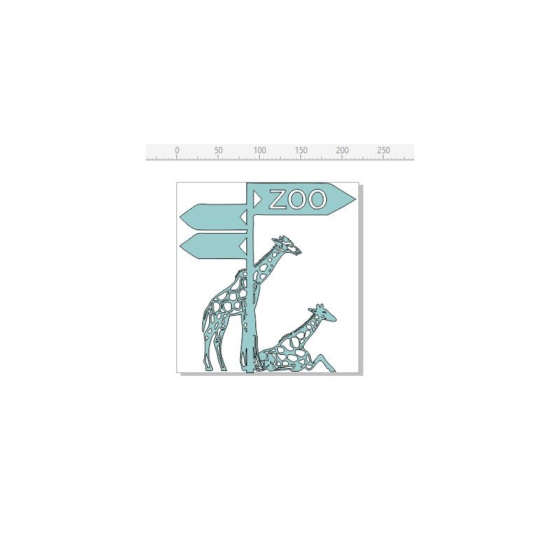Zoo  Animals Giraffe,crocodiles,snakes  220 x 230.mm Min buy 3